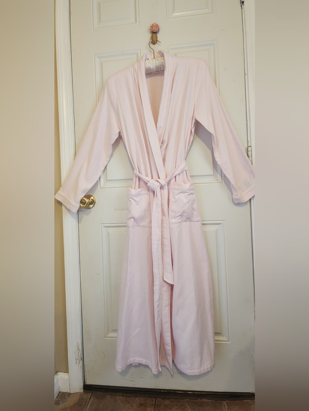 Light Pink Women's Robe - Classic Long Bathrobe